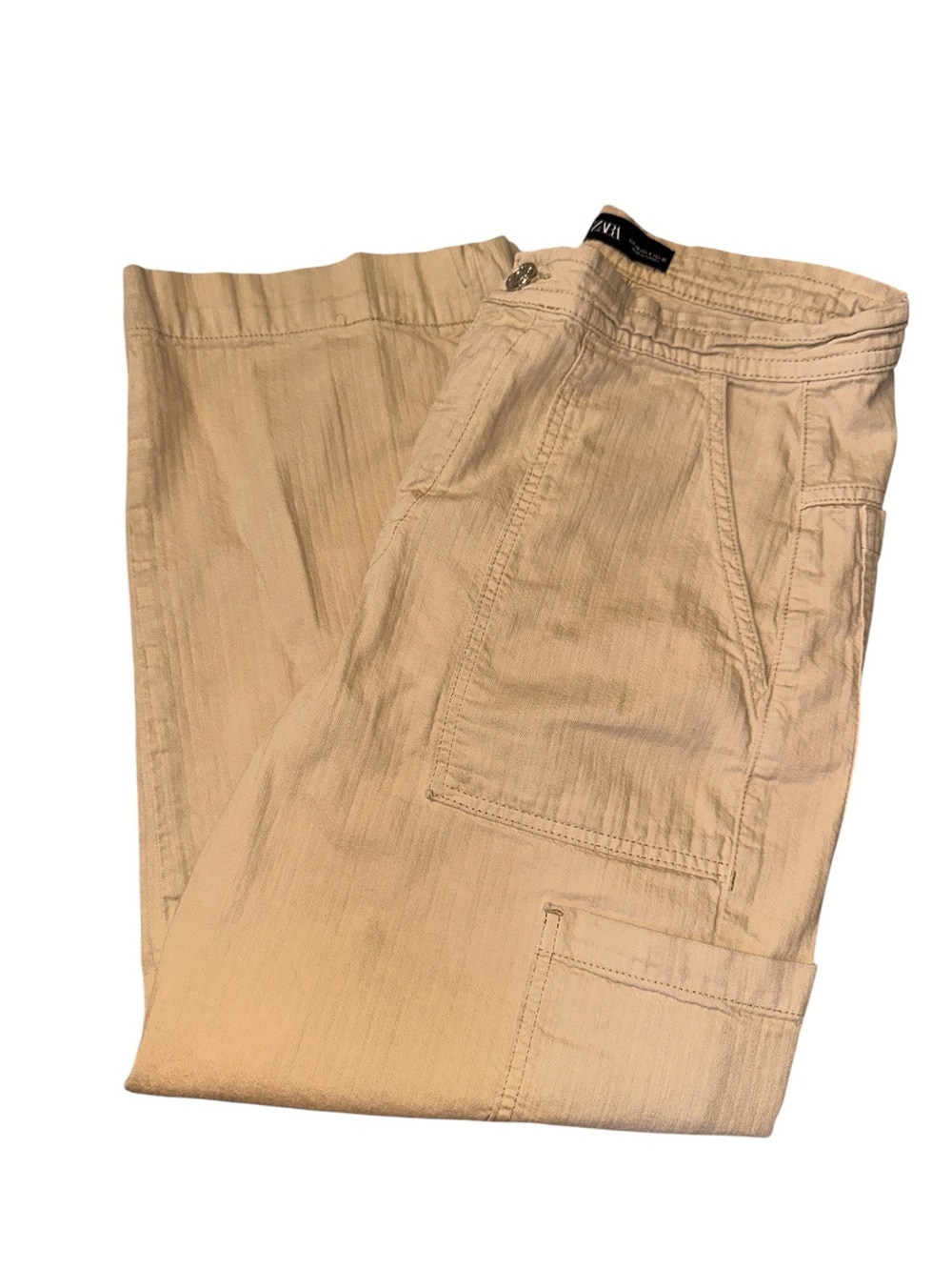 ZARA - Tan Cargo Like Straight Leg Pants